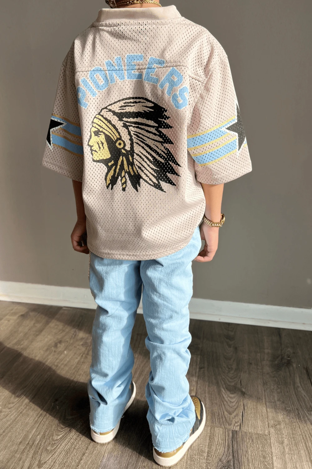 Kids Pioneer Football Jersey (Cream) 10 Kids Pioneer Football Jersey (Cream) - Image 10