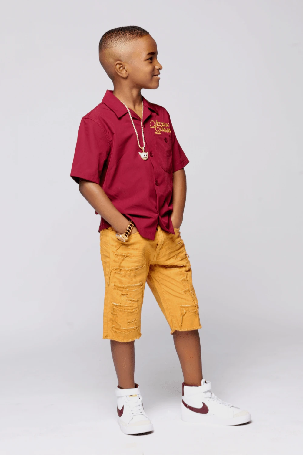 Kids Tulsa Twill Shorts 4 Kids Tulsa Twill Shorts - Image 4