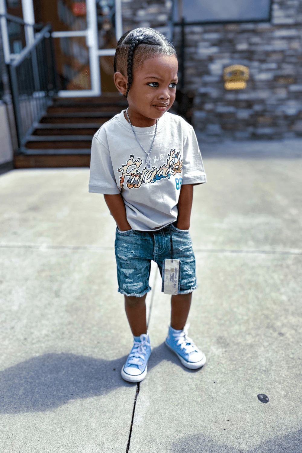 Kids Arlington Denim Shorts 8 Kids Arlington Denim Shorts - Image 8