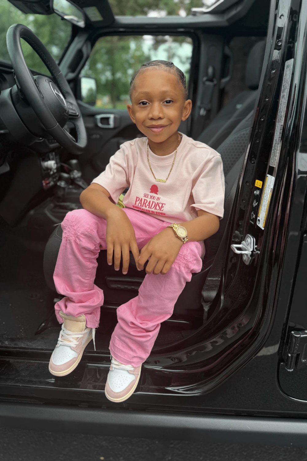 Kids Stacked Tribeca Twill Pants (Pink) 2 Kids Stacked Tribeca Twill Pants (Pink) - Image 2