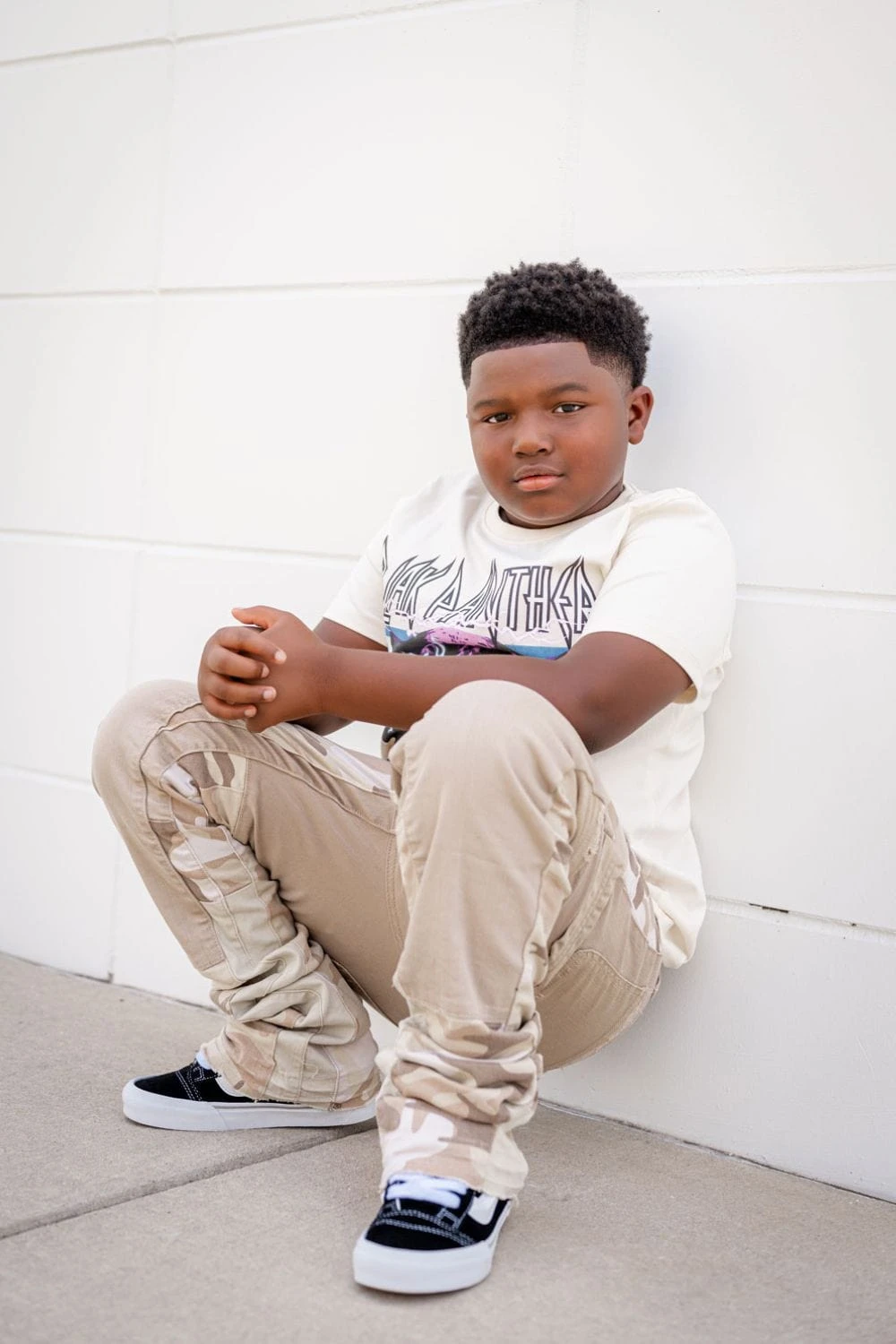 Kids Blak Panther T-Shirt (Cream) 6 Kids Blak Panther T-Shirt (Cream) - Image 6