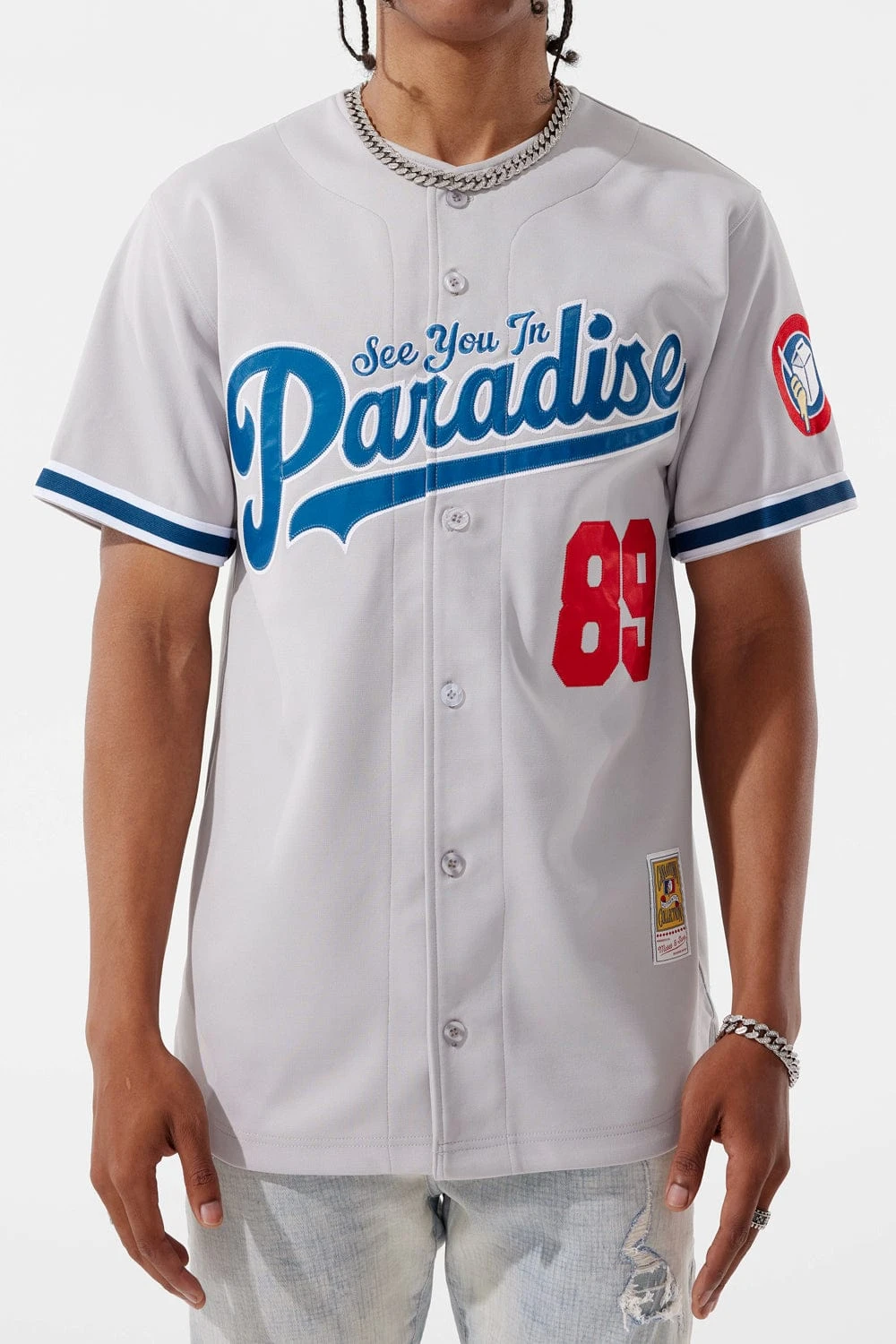 City Of Angels Baseball Jersey (Grey) 1 City Of Angels Baseball Jersey (Grey)