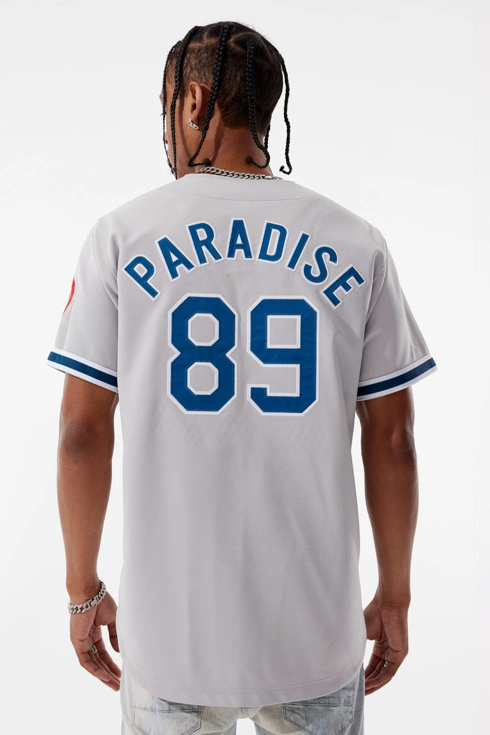 City Of Angels Baseball Jersey (Grey) 6 City Of Angels Baseball Jersey (Grey) - Image 6