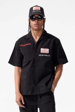 The Re-Up Mechanic Shirt -Jordan Craig Shop 2051 BLACK MODEL2 a2bba84c 2318 4ef9 9624 2c17edeeba93
