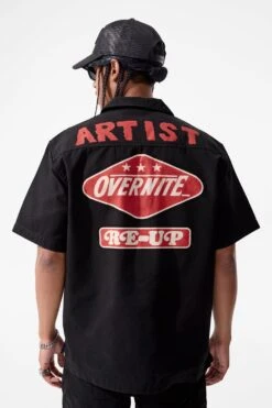The Re-Up Mechanic Shirt -Jordan Craig Shop 2051 BLACK MODEL3