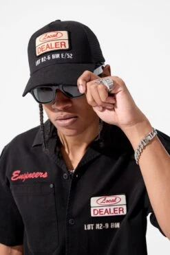 The Re-Up Mechanic Shirt -Jordan Craig Shop 2051 BLACK MODEL4 cb670a6a 65fd 40d7 8ddd e0e3ef8bb130