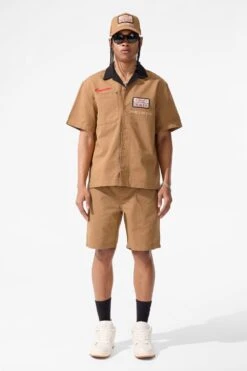 The Re-Up Mechanic Shirt -Jordan Craig Shop 2051 WHEAT MODEL1 457af575 9cea 4238 81d7 abd6b0b18062
