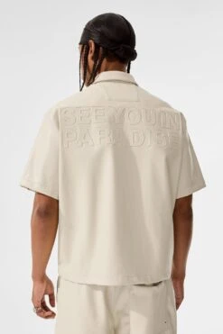 Thriller Full Zip S/S Shirt 29 Thriller Full Zip S/S Shirt -Jordan Craig Shop 2055 KHAKI MODEL4