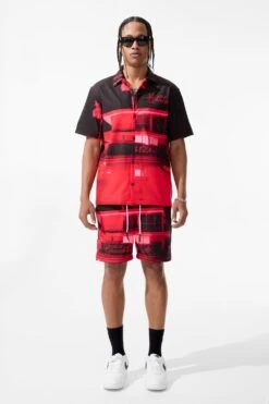 Wanderlust S/S Party Shirt -Jordan Craig Shop 2060 MIDNIGHT MODEL1