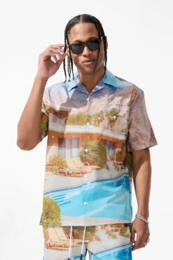 Wanderlust S/S Party Shirt -Jordan Craig Shop 2060 PALMSPRINGS MODEL2