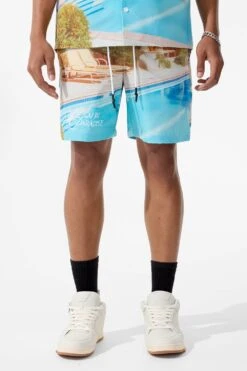 Retro - Wanderlust Party Shorts 30 Retro - Wanderlust Party Shorts -Jordan Craig Shop 2060 PALMSPRINGS MODEL3