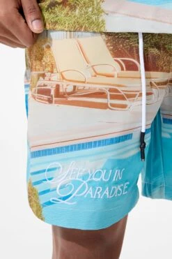 Retro - Wanderlust Party Shorts 33 Retro - Wanderlust Party Shorts -Jordan Craig Shop 2060 PALMSPRINGS MODEL5