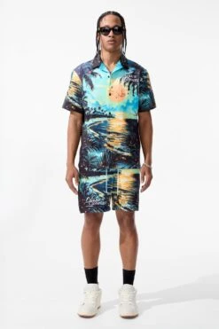 Wanderlust S/S Party Shirt -Jordan Craig Shop 2060 SUNSET MODEL1