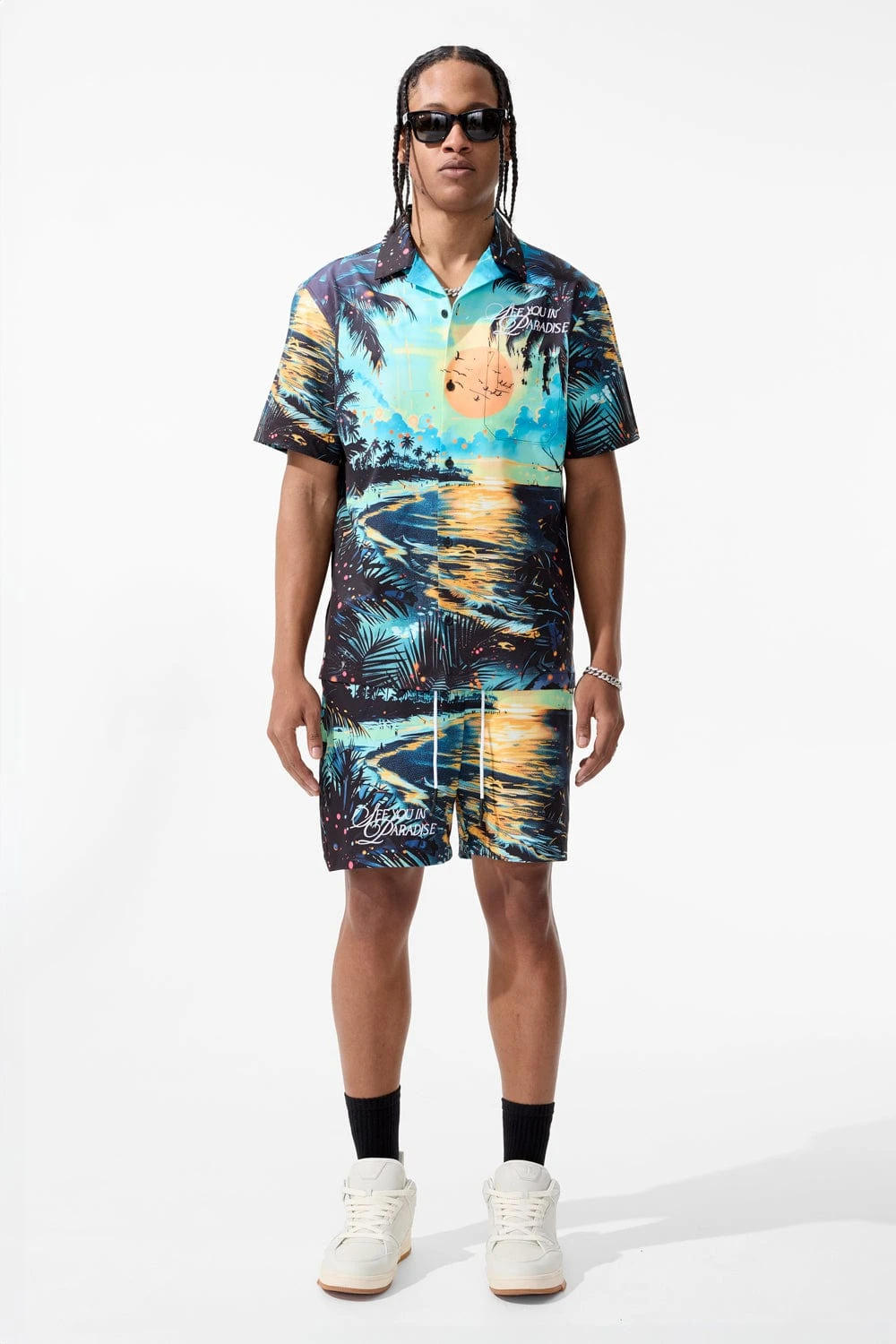 Retro - Wanderlust Party Shorts 8 Retro - Wanderlust Party Shorts - Image 8