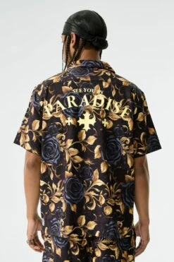 New Beginnings S/S Party Shirt (Gold) -Jordan Craig Shop 2063 GOLD MODEL3
