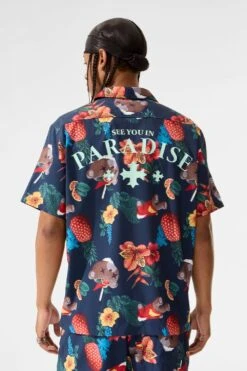 Mai Tai S/S Party Shirt (Plush Beach) -Jordan Craig Shop 2063 PLUSHBEACH MODEL3