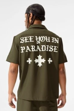 SYIP Mechanic S/S Shirt -Jordan Craig Shop 2064 OLIVE MODEL4 02dfa01d ea6e 4f73 ad9f af0138d287cd
