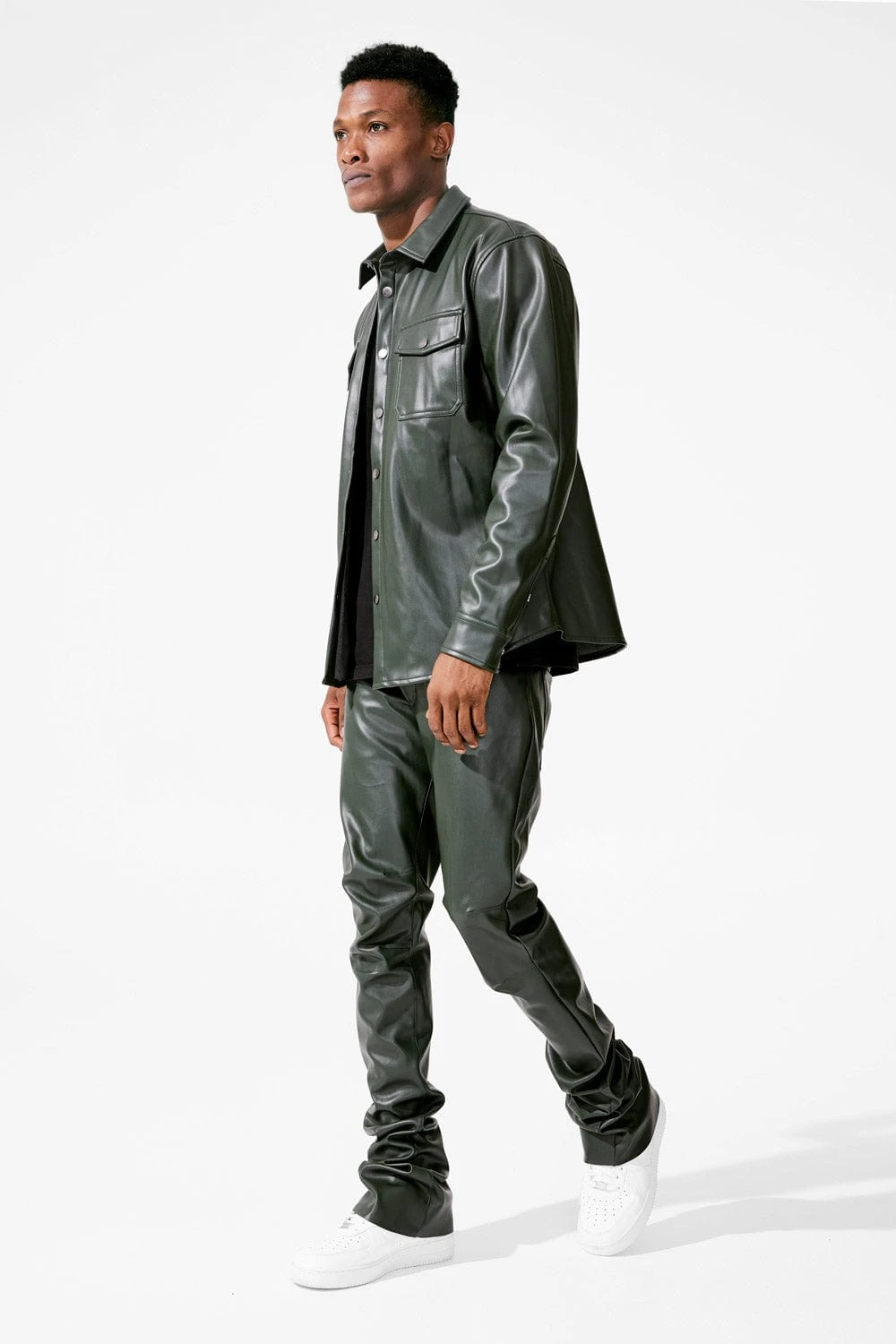 Ross Stacked - Thriller Pants (Olive) 3 Ross Stacked - Thriller Pants (Olive) - Image 3