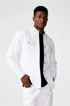 Thriller Button Up (White) 6 Thriller Button Up (White) -Jordan Craig Shop 2551 WHITE MODEL2