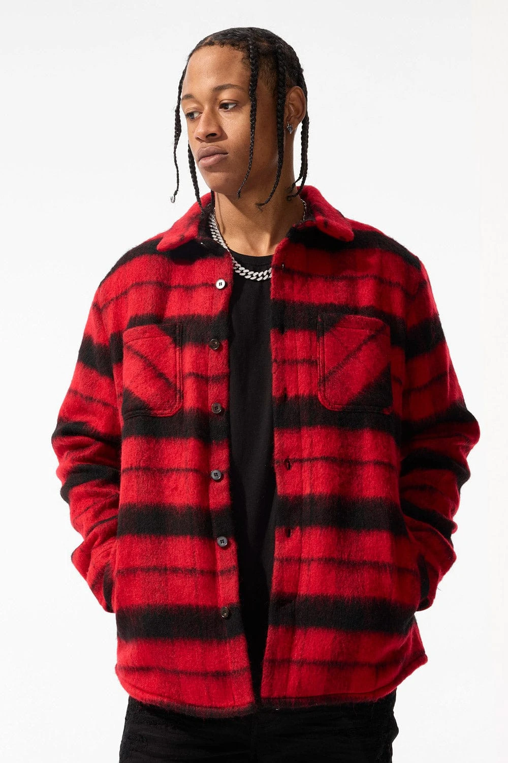 Vandal Flannel Shacket (Buffalo Plaid) 1 Vandal Flannel Shacket (Buffalo Plaid)