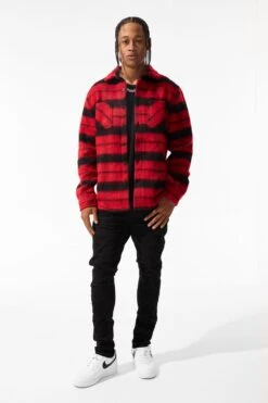 Vandal Flannel Shacket (Buffalo Plaid) 7 Vandal Flannel Shacket (Buffalo Plaid) -Jordan Craig Shop 2562 BUFFALO PLAID MODEL2