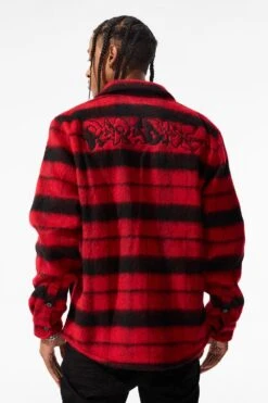 Vandal Flannel Shacket (Buffalo Plaid) 8 Vandal Flannel Shacket (Buffalo Plaid) -Jordan Craig Shop 2562 BUFFALO PLAID MODEL3