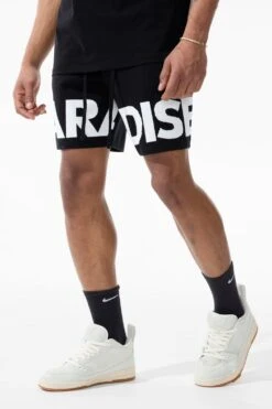 Retro - Paradise Knit Shorts 29 Retro - Paradise Knit Shorts -Jordan Craig Shop 2565 BLACK MODEL1 d05e8bde e253 433d a180 db7e129d866d