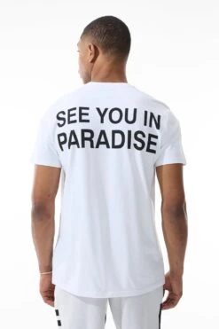 Paradise T-Shirt 24 Paradise T-Shirt -Jordan Craig Shop 2565 WHITE MODEL2 c06abab5 34f2 4978 9381 b48add3d6247