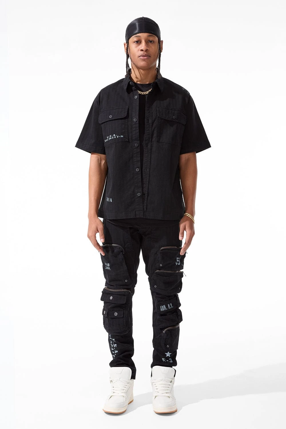 Sean - Infantry Division Cargo Pants (Black) 3 Sean - Infantry Division Cargo Pants (Black) - Image 3