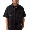 Infantry Division S/S Work Shirt (Black) -Jordan Craig Shop 25673 BLACK MODEL2