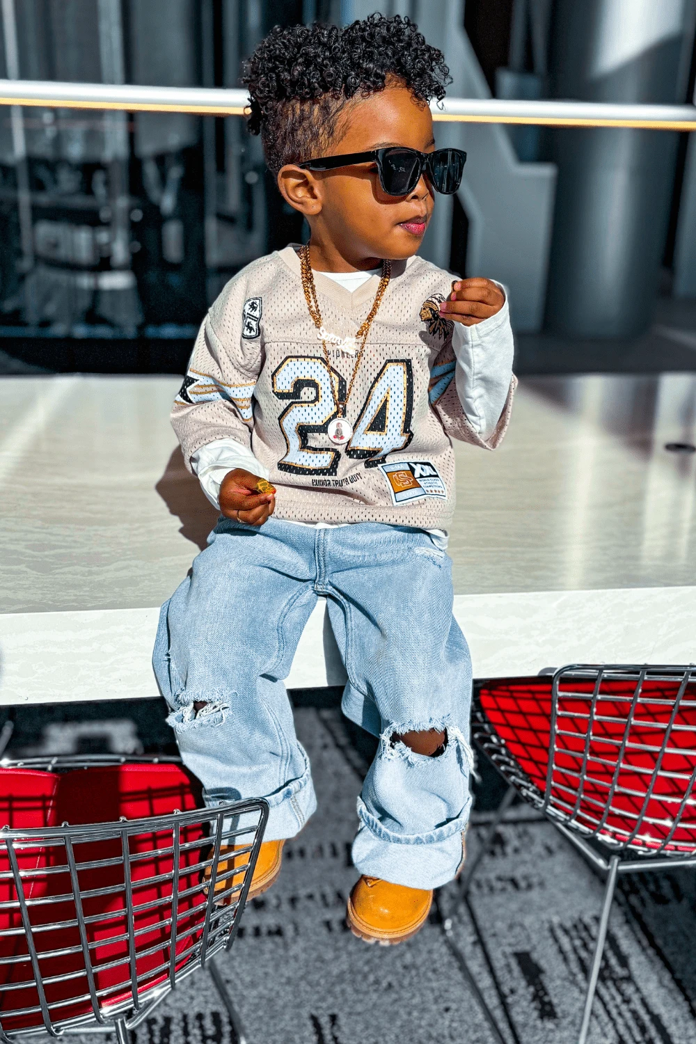 Kids Pioneer Football Jersey (Cream) 5 Kids Pioneer Football Jersey (Cream) - Image 5