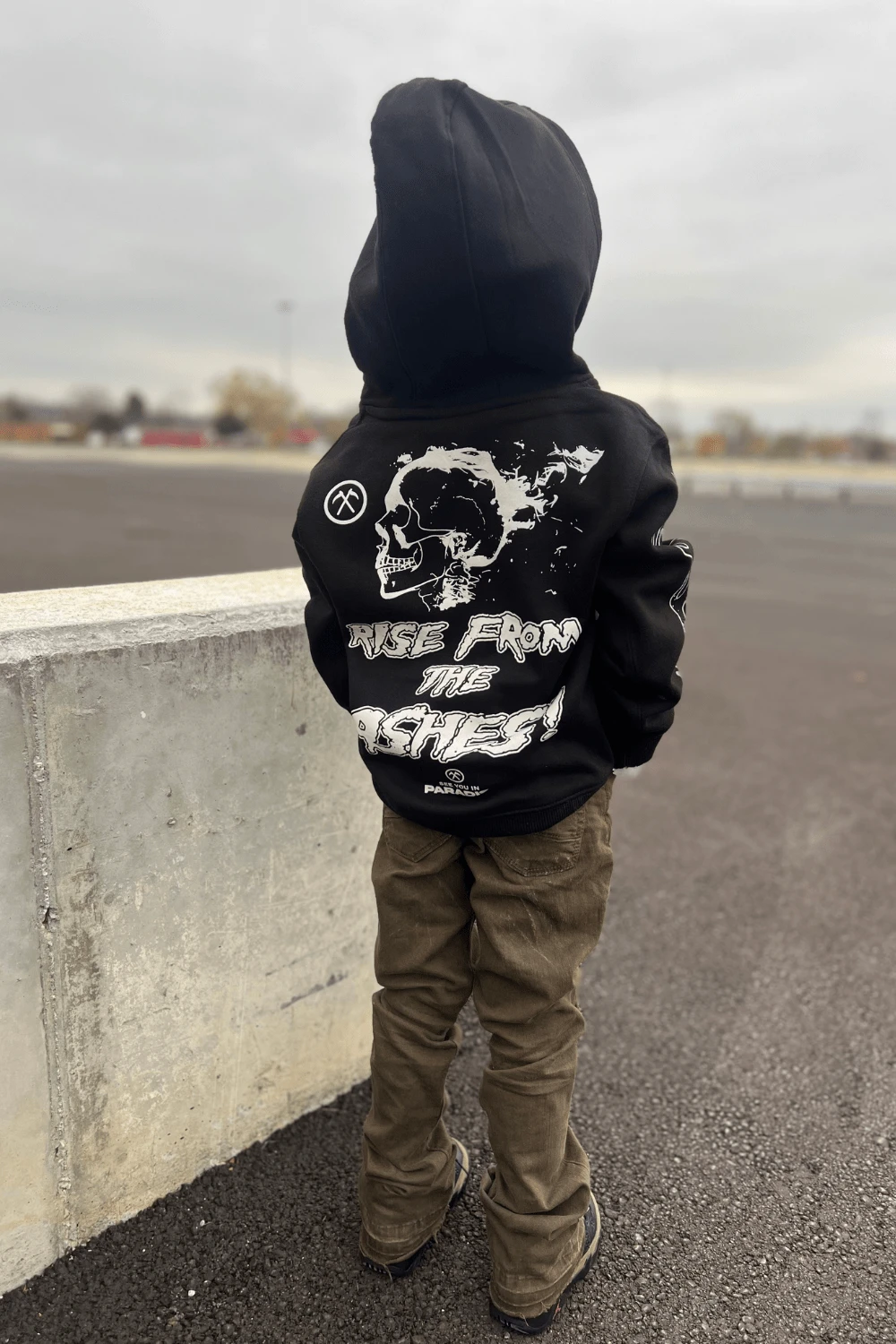 Kids Reincarnation Pullover Hoodie (Black) 3 Kids Reincarnation Pullover Hoodie (Black) - Image 3