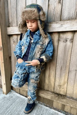 Kids Devotion Denim Trucker Jacket (Woodland) -Jordan Craig Shop 2 fb48238c 0567 443f b10b ef3ac364bdde
