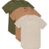 SCALLOP T-SHIRT 3 PACK (EARTH TONE) 4 SCALLOP T-SHIRT 3 PACK (EARTH TONE) -Jordan Craig Shop 3 pack earth