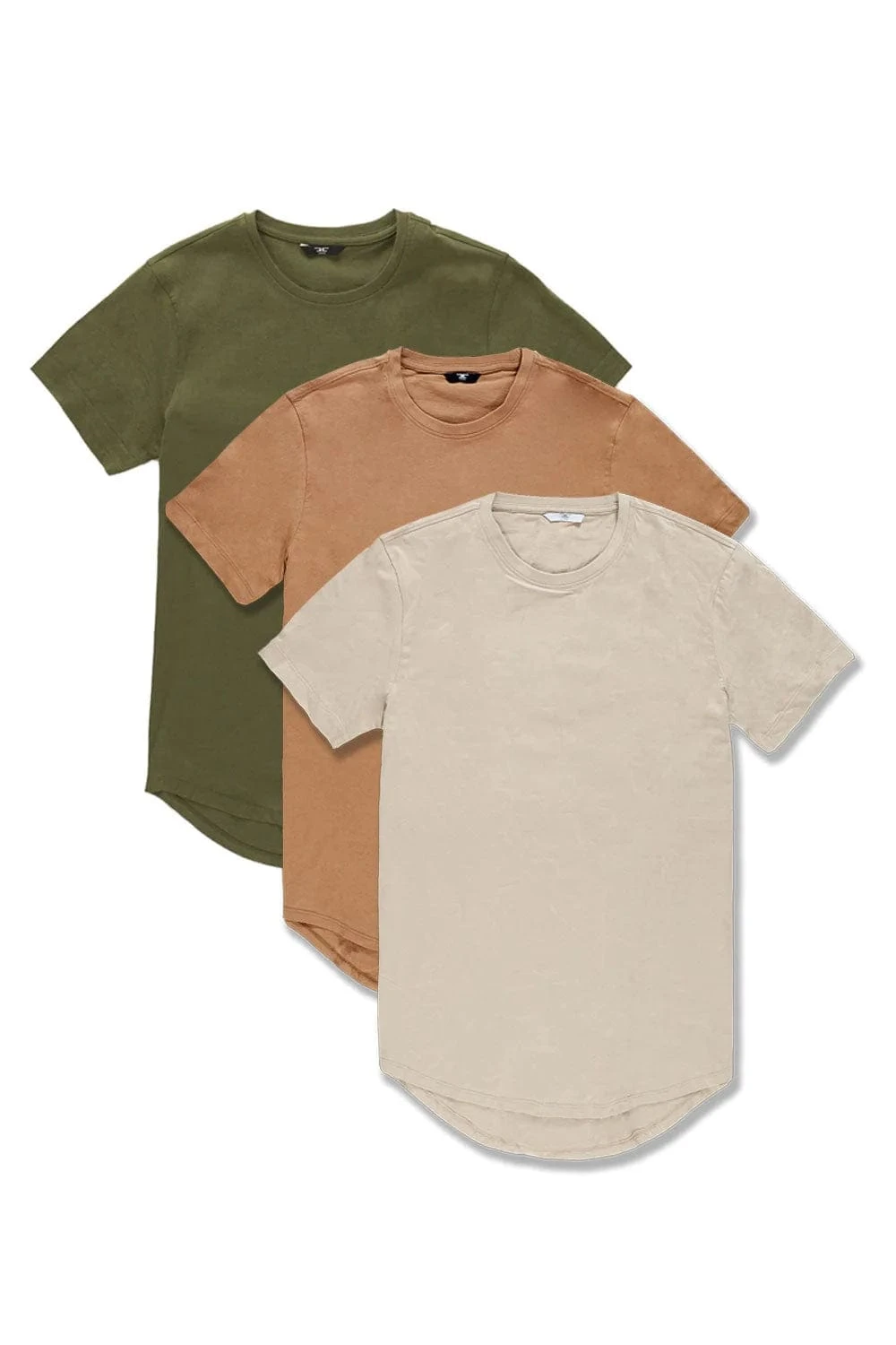 SCALLOP T-SHIRT 3 PACK (EARTH TONE) 1 SCALLOP T-SHIRT 3 PACK (EARTH TONE)