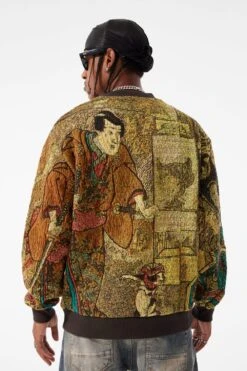 Silk Road Crewneck Sweater (Catfish) 18 Silk Road Crewneck Sweater (Catfish) -Jordan Craig Shop 3974 CATFISH MODEL7