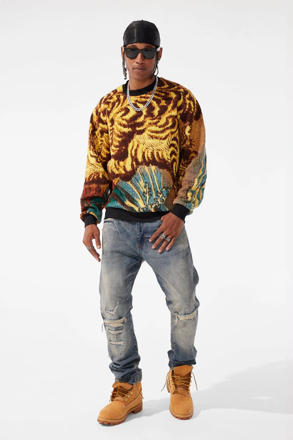 Silk Road Crewneck Sweater (Gold Dragon) 5 Silk Road Crewneck Sweater (Gold Dragon) - Image 5