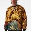 Silk Road Crewneck Sweater (Gold Dragon) 14 Silk Road Crewneck Sweater (Gold Dragon) -Jordan Craig Shop 3974 GOLD DRAGON MODEL3