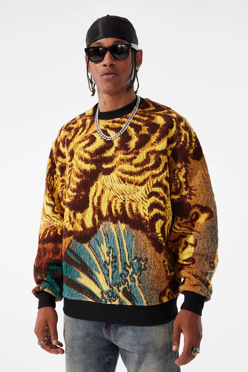Silk Road Crewneck Sweater (Gold Dragon) 1 Silk Road Crewneck Sweater (Gold Dragon)