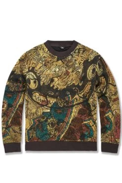 Silk Road Crewneck Sweater (Catfish) 12 Silk Road Crewneck Sweater (Catfish) -Jordan Craig Shop 3974 CATFISH F