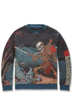 Silk Road Crewneck Sweater (Skulletal) 7 Silk Road Crewneck Sweater (Skulletal) -Jordan Craig Shop 3974 SKULLETAL F