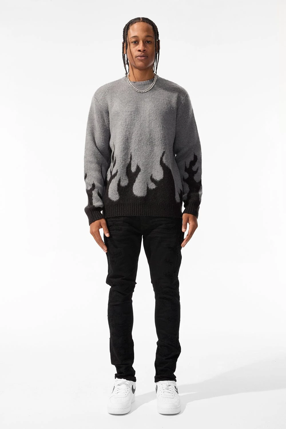 Inferno Crewneck Sweater (Ebony) 3 Inferno Crewneck Sweater (Ebony) - Image 3