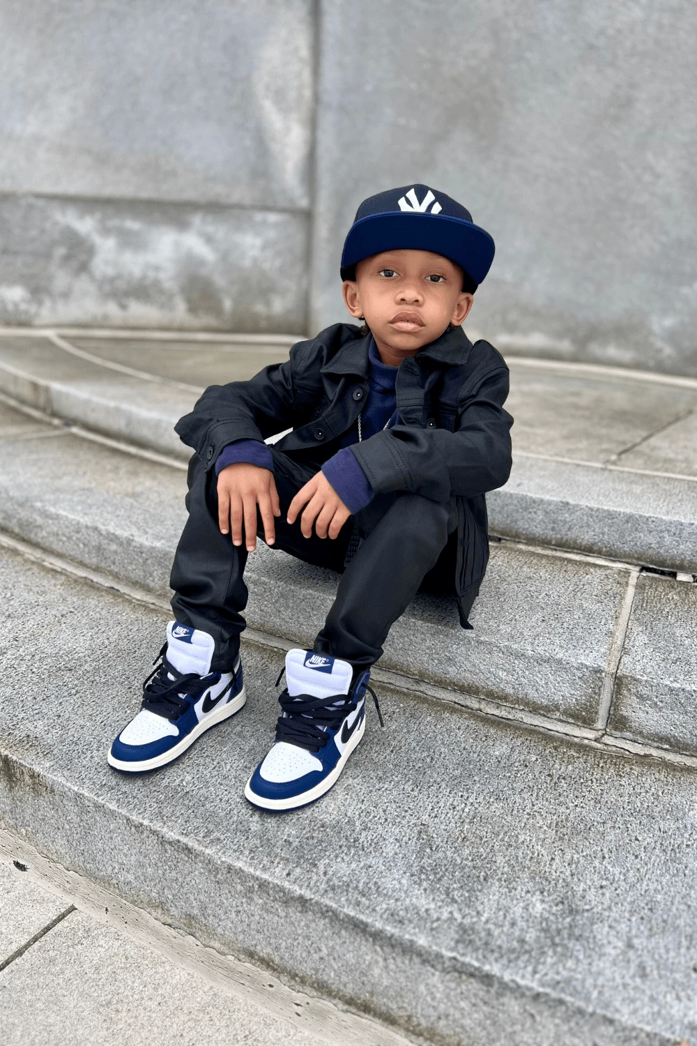 Kids Smooth Criminal Denim Trucker Jacket (Jet Black) 7 Kids Smooth Criminal Denim Trucker Jacket (Jet Black) - Image 7