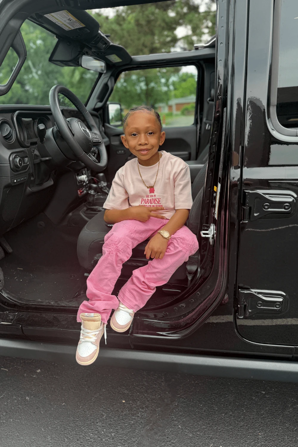 Kids Stacked Tribeca Twill Pants (Pink) 5 Kids Stacked Tribeca Twill Pants (Pink) - Image 5