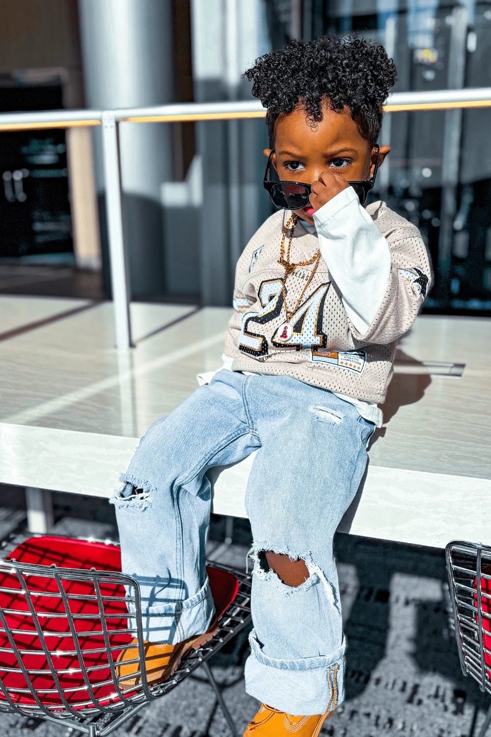 Kids Pioneer Football Jersey (Cream) 9 Kids Pioneer Football Jersey (Cream) - Image 9