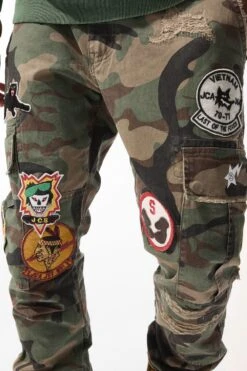 Xavier - Hellfire Cargo Pants (Vintage Camo Diary) -Jordan Craig Shop 54422C VINTAGE CAMO DIARY MODEL2