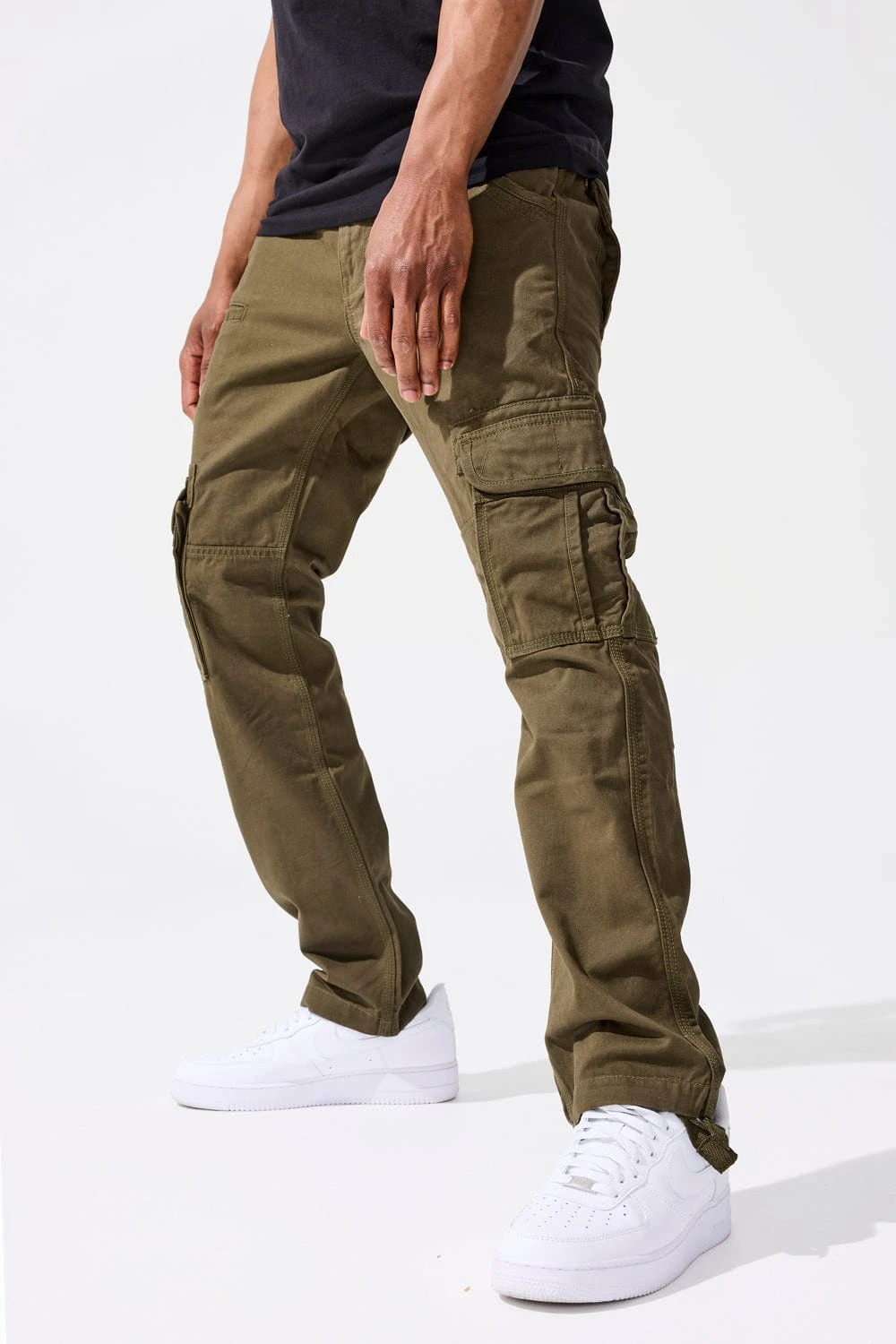 Xavier - OG Cargo Pants (Army Green) 2 Xavier - OG Cargo Pants (Army Green) - Image 2