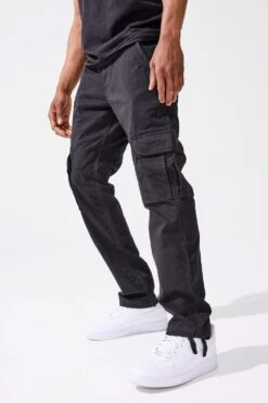 Xavier - OG Cargo Pants (Black) -Jordan Craig Shop 5656M BLACK MODEL2 1