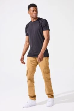 Xavier - OG Cargo Pants (Wheat) -Jordan Craig Shop 5656M WHEAT MODEL1