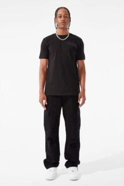 Brian - Airwalk Cargo Pants (Black) 6 Brian - Airwalk Cargo Pants (Black) -Jordan Craig Shop 5677M BLACK MODEL1